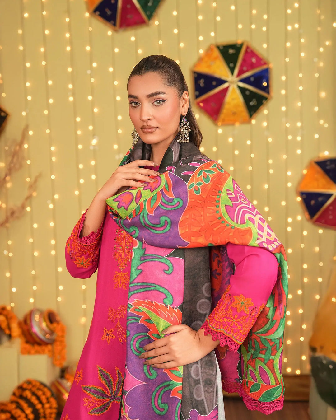 3 Piece Cotail Suit Stitched | 16352-IG-KUT - Sha Posh Textile