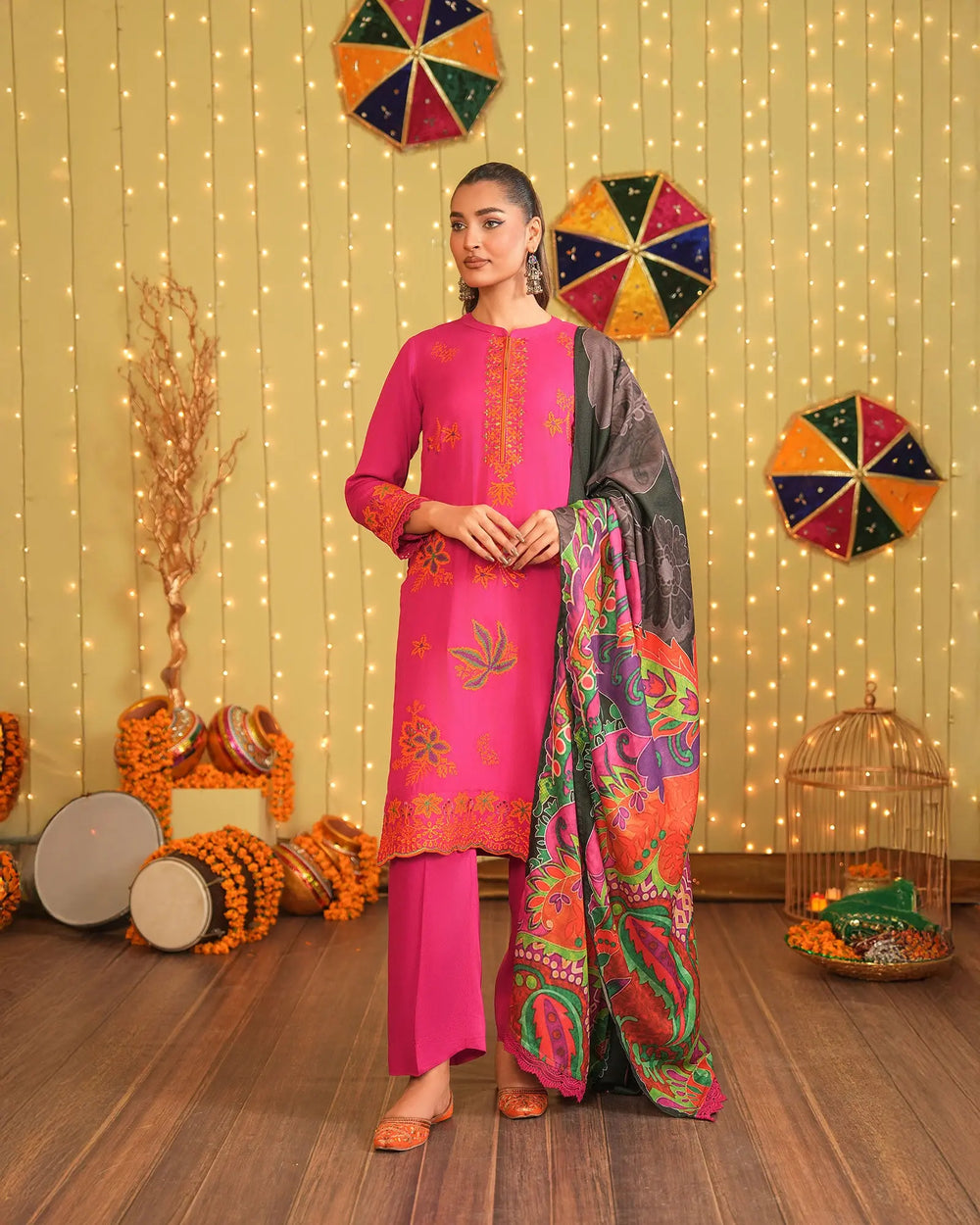 3 Piece Cotail Suit Stitched | 16352-IG-KUT - Sha Posh Textile