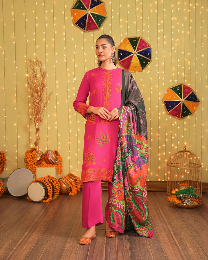 3 Piece Cotail Suit Stitched | 16352-IG-KUT - Sha Posh Textile
