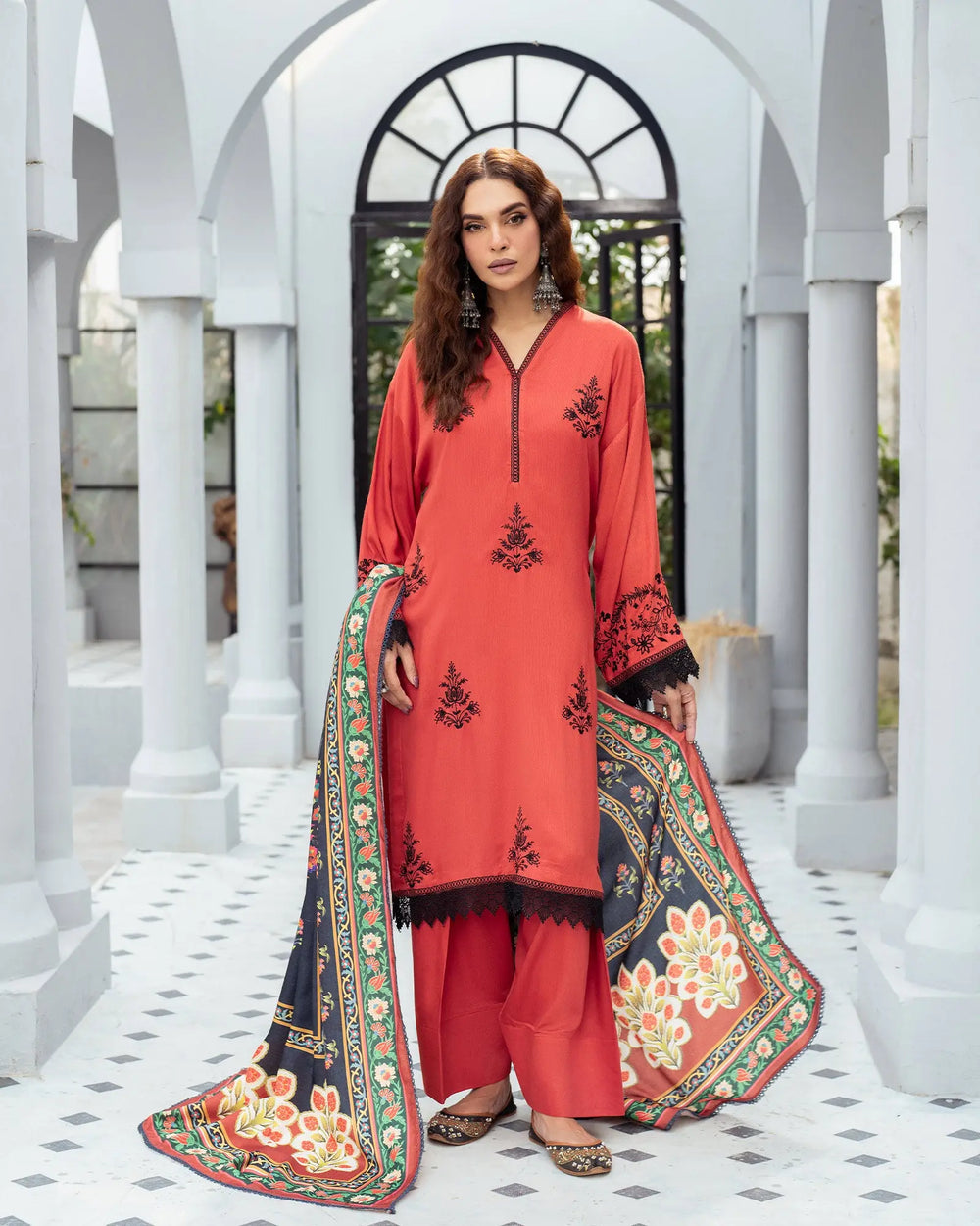 3 Piece Cotail Suit Stitched | 16408-IG-KUT - Sha Posh Textile