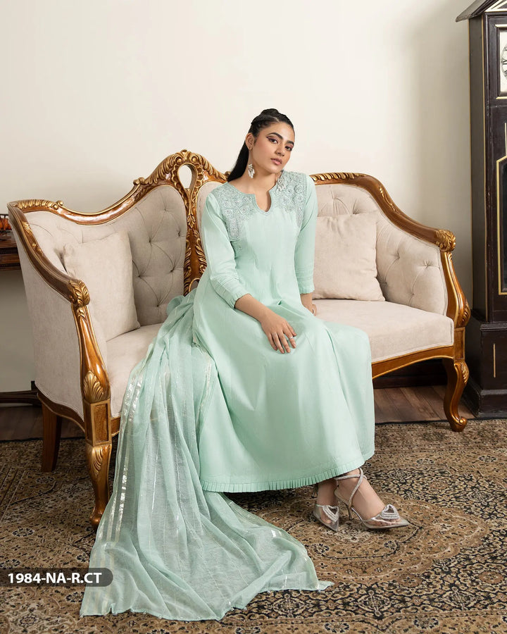 3 Piece Cotton Suit | 1984-NA-R.CT - Sha Posh Textile