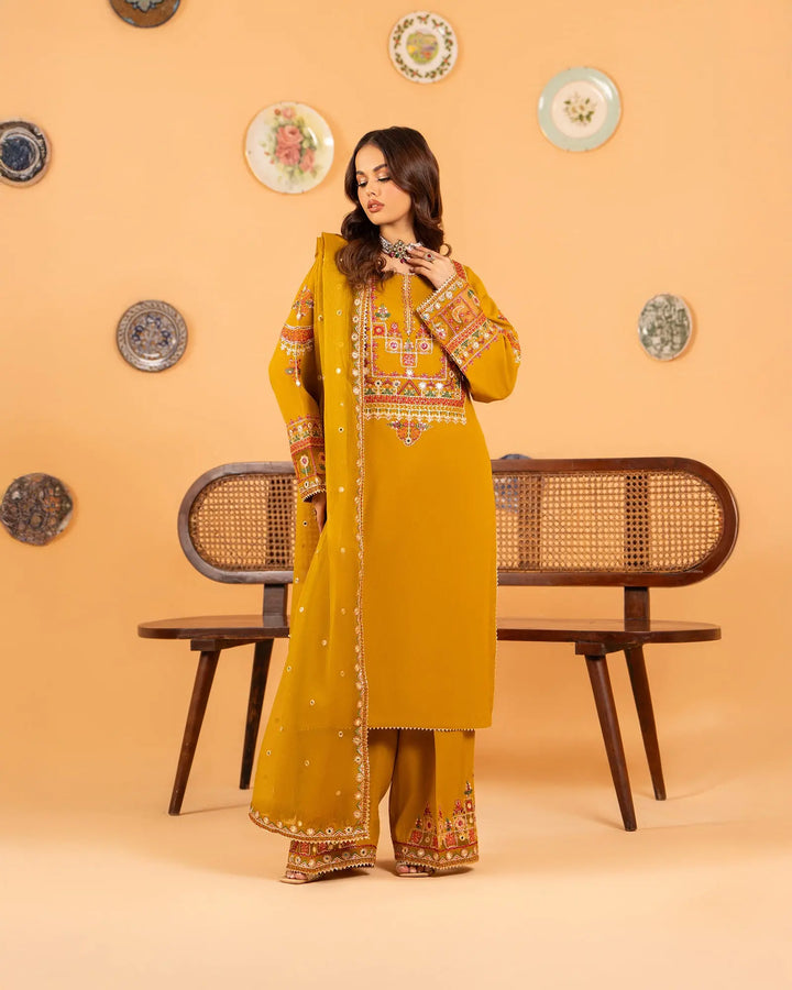 3 Piece Crepe Suit | 2265-AF-CRP - Sha Posh Textile