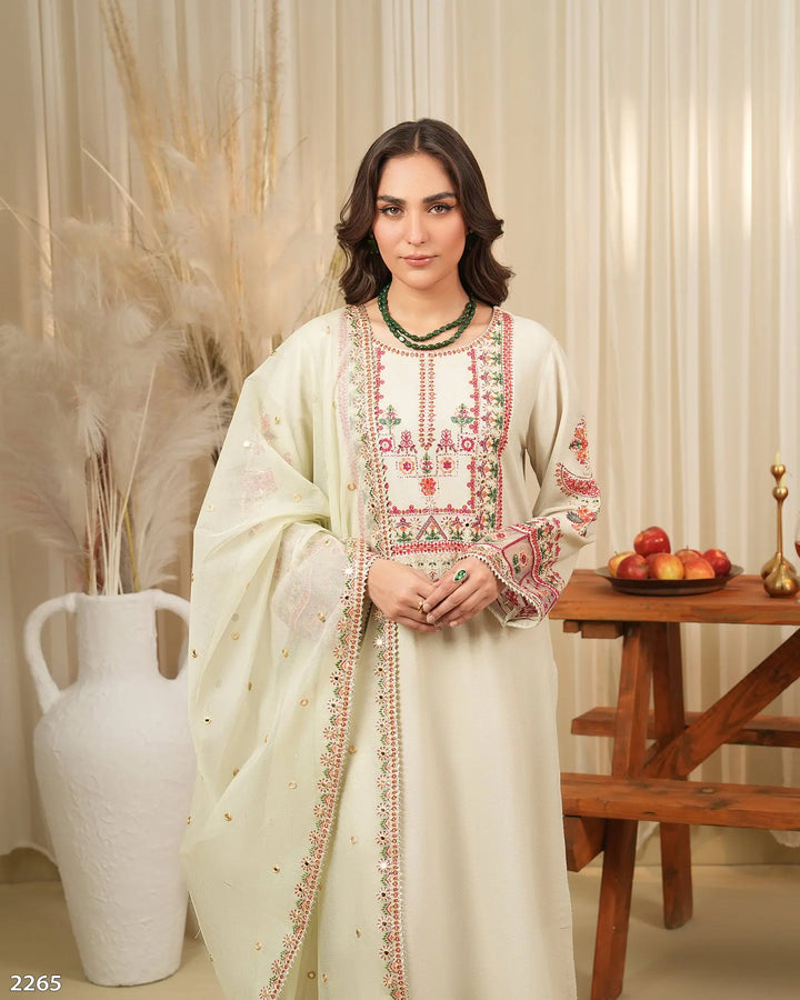 3 Piece Crepe Suit | 2265-AF-CRP - Sha Posh Textile