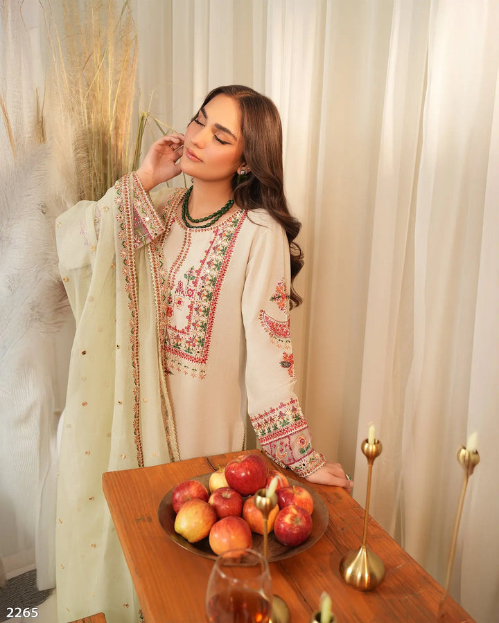 3 Piece Crepe Suit | 2265-AF-CRP - Sha Posh Textile