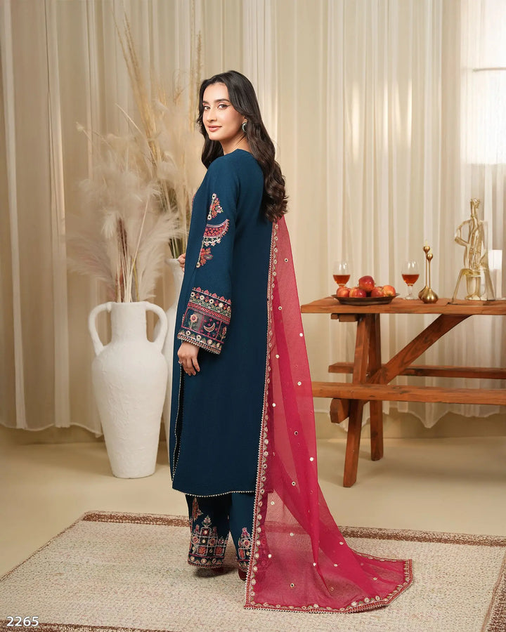 3 Piece Crepe Suit | 2265-AF-CRP - Sha Posh Textile