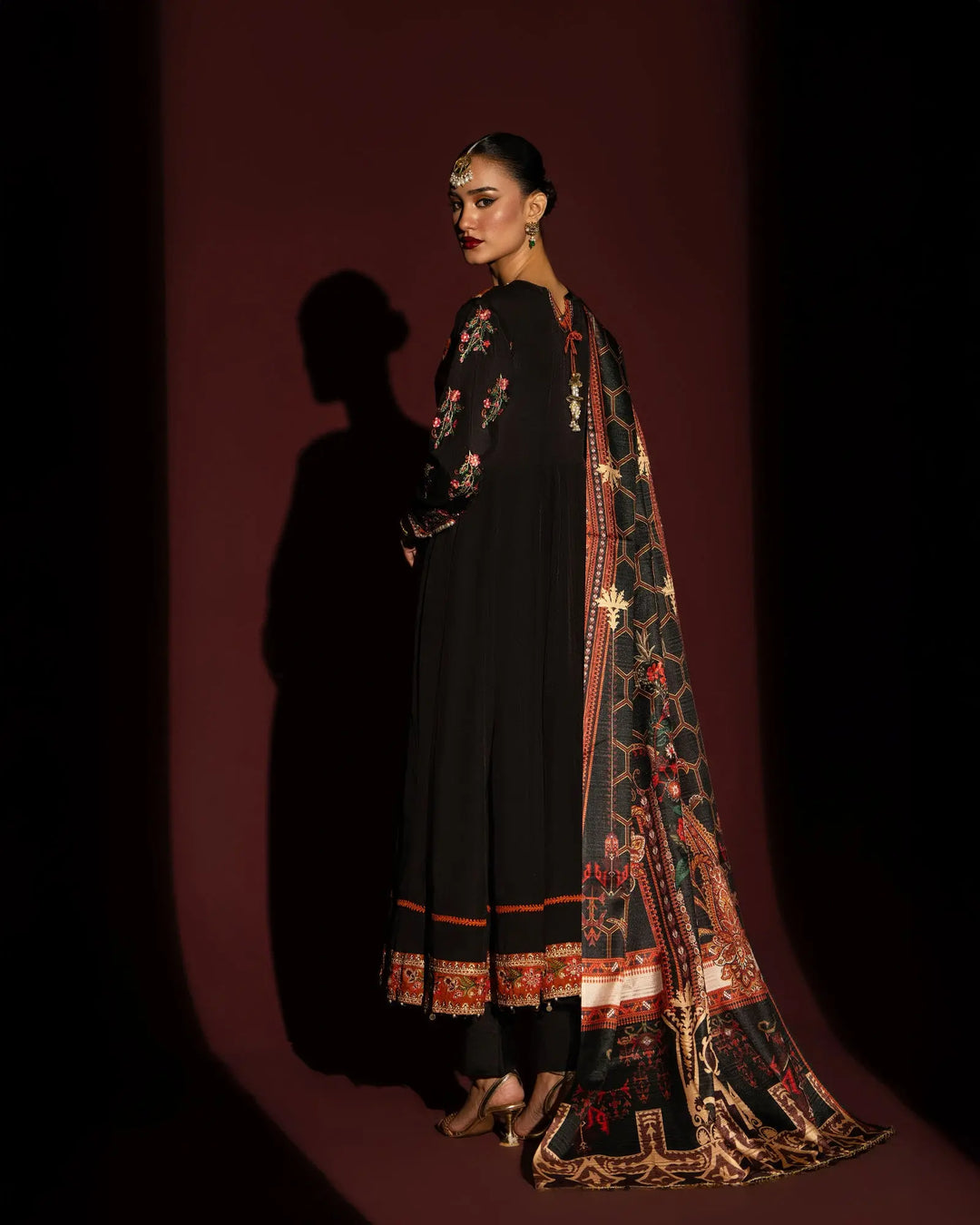 3 Piece Dull Raw Silk Maxi Stitched | 17237-IG-D.RWS - Sha Posh Textile