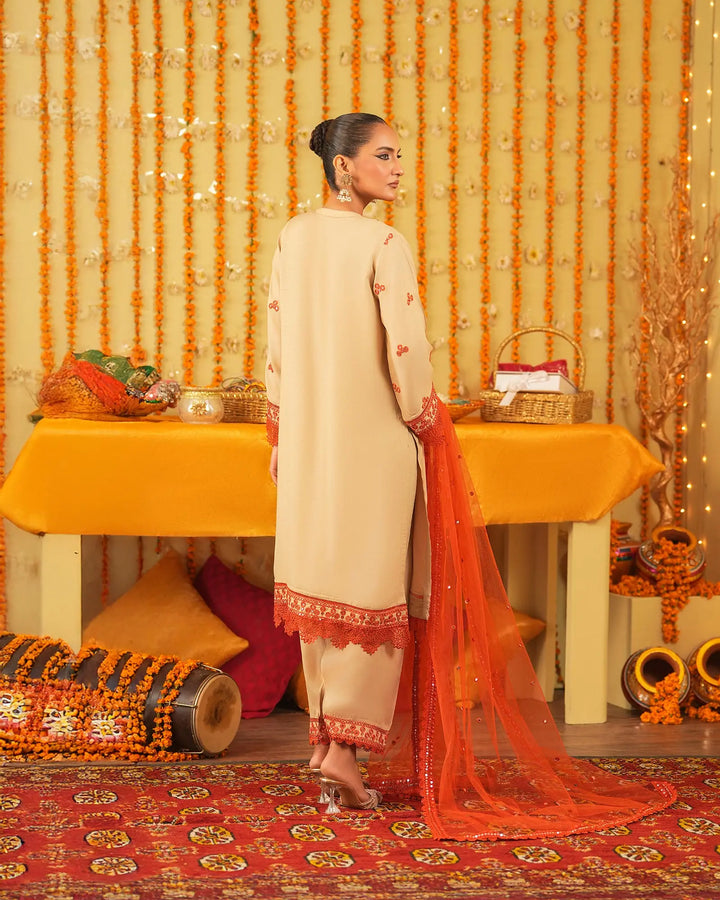 3 Piece Dull Raw Silk | 9721-IG-D.RWS - Sha Posh Textile
