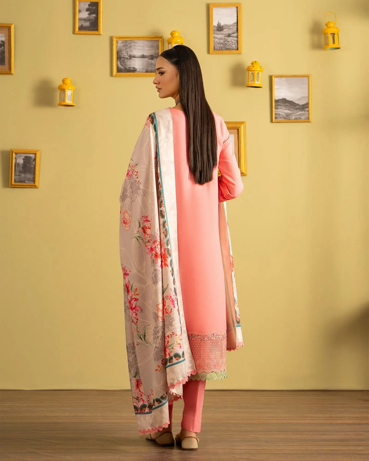 3 Piece - Embroidered Karandi Suit Unstitched | UNFF051-K.LN - Sha Posh Textile