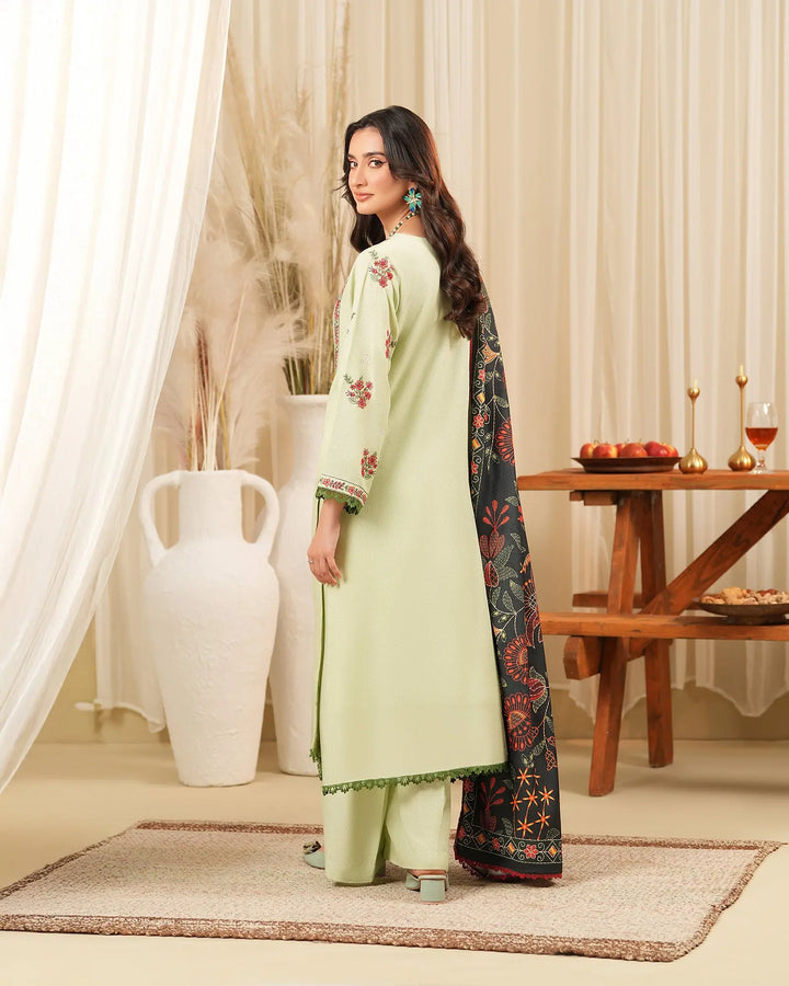 3 Piece - Embroidered Karandi Suit Unstitched | UNFF054-KD - Sha Posh Textile