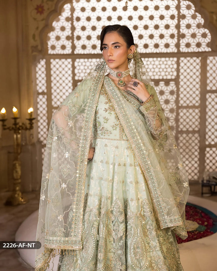 3 Piece Embroidered Maxi | 2226-AF-NT - Sha Posh Textile