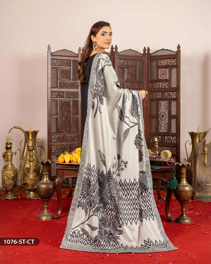 3 Piece Jacquard Cotton Suit | 1076-ST-J.CT - Sha Posh Textile