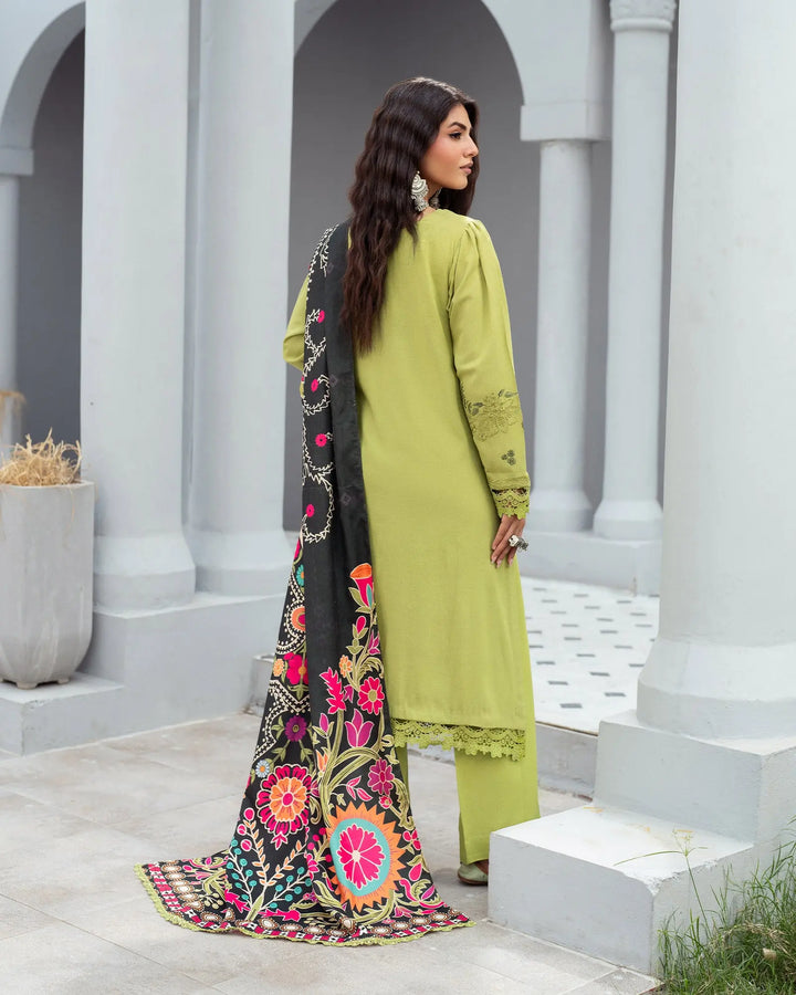 3 Piece - Karandi Embroidered Suit Unstitched | UNFF053-K.LN - Sha Posh Textile