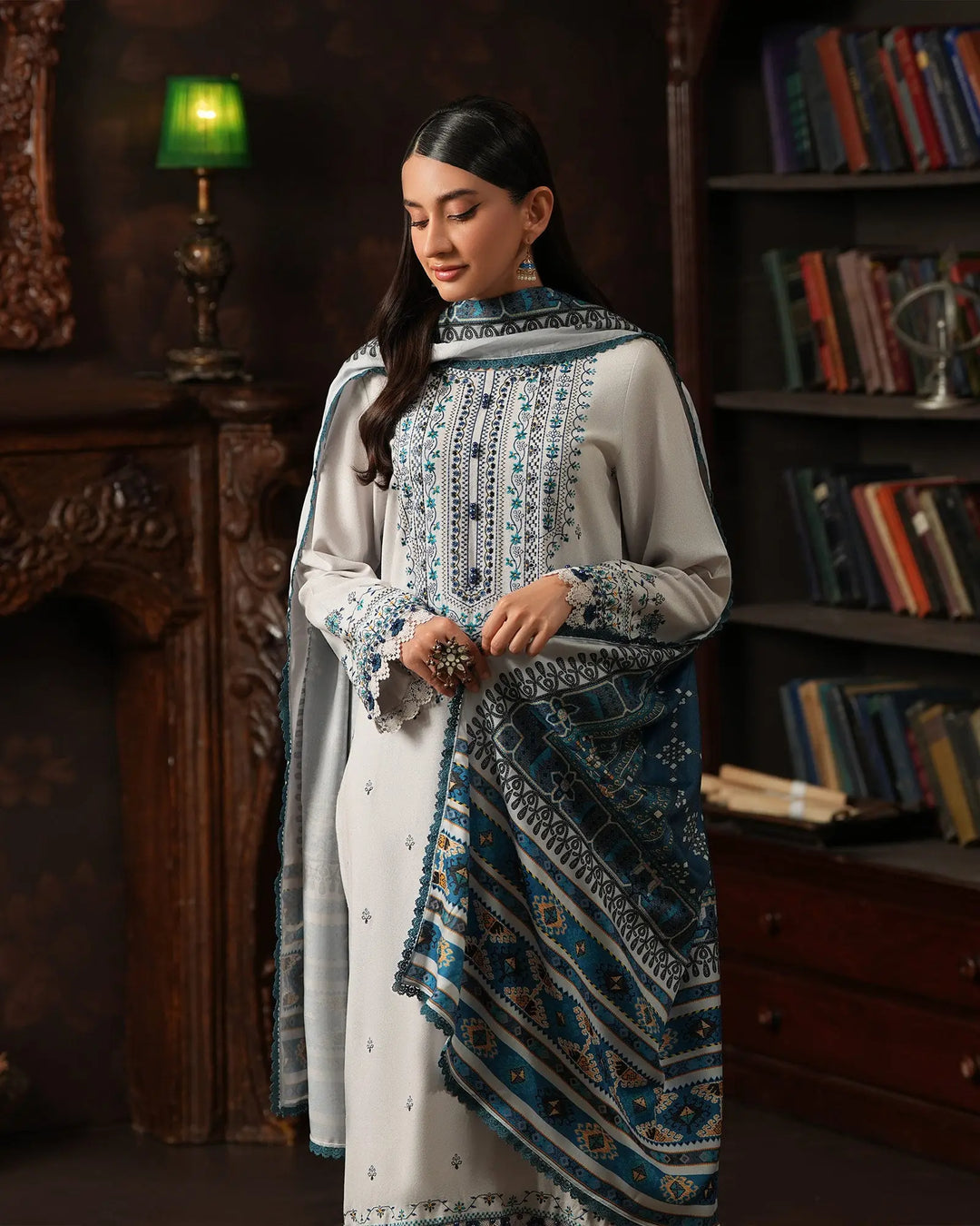 3 Piece Karandi Linen Suit Stitched | 16347-IG-K.LN - Sha Posh Textile