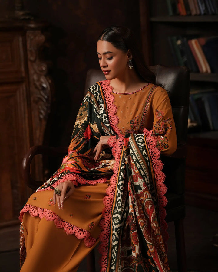 3 Piece Karandi Linen Suit Stitched | 16351-IG-K.LN - Sha Posh Textile
