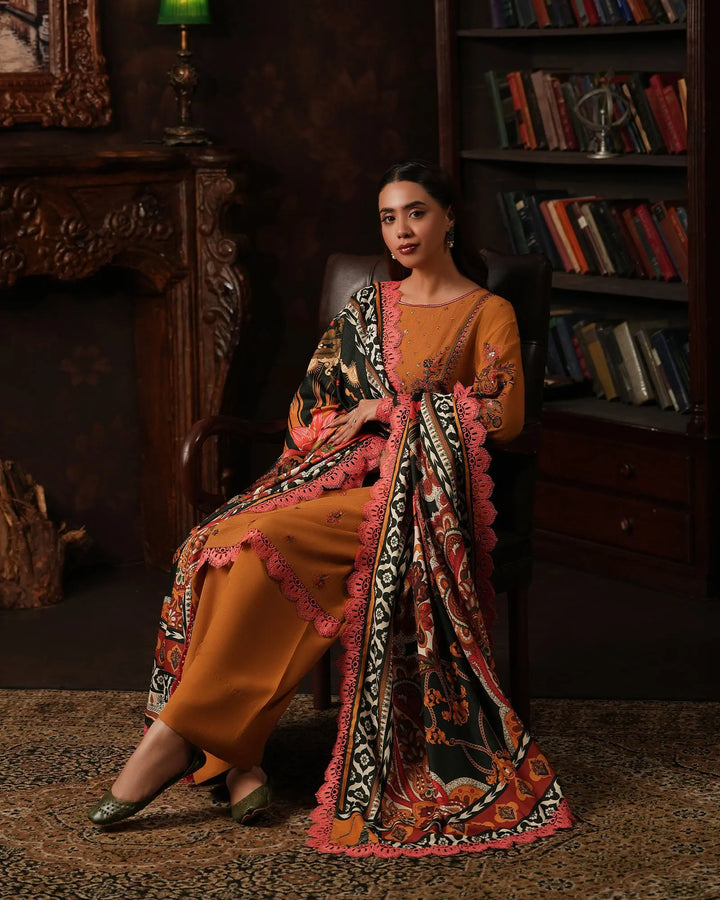 3 Piece Karandi Linen Suit Stitched | 16351-IG-K.LN - Sha Posh Textile