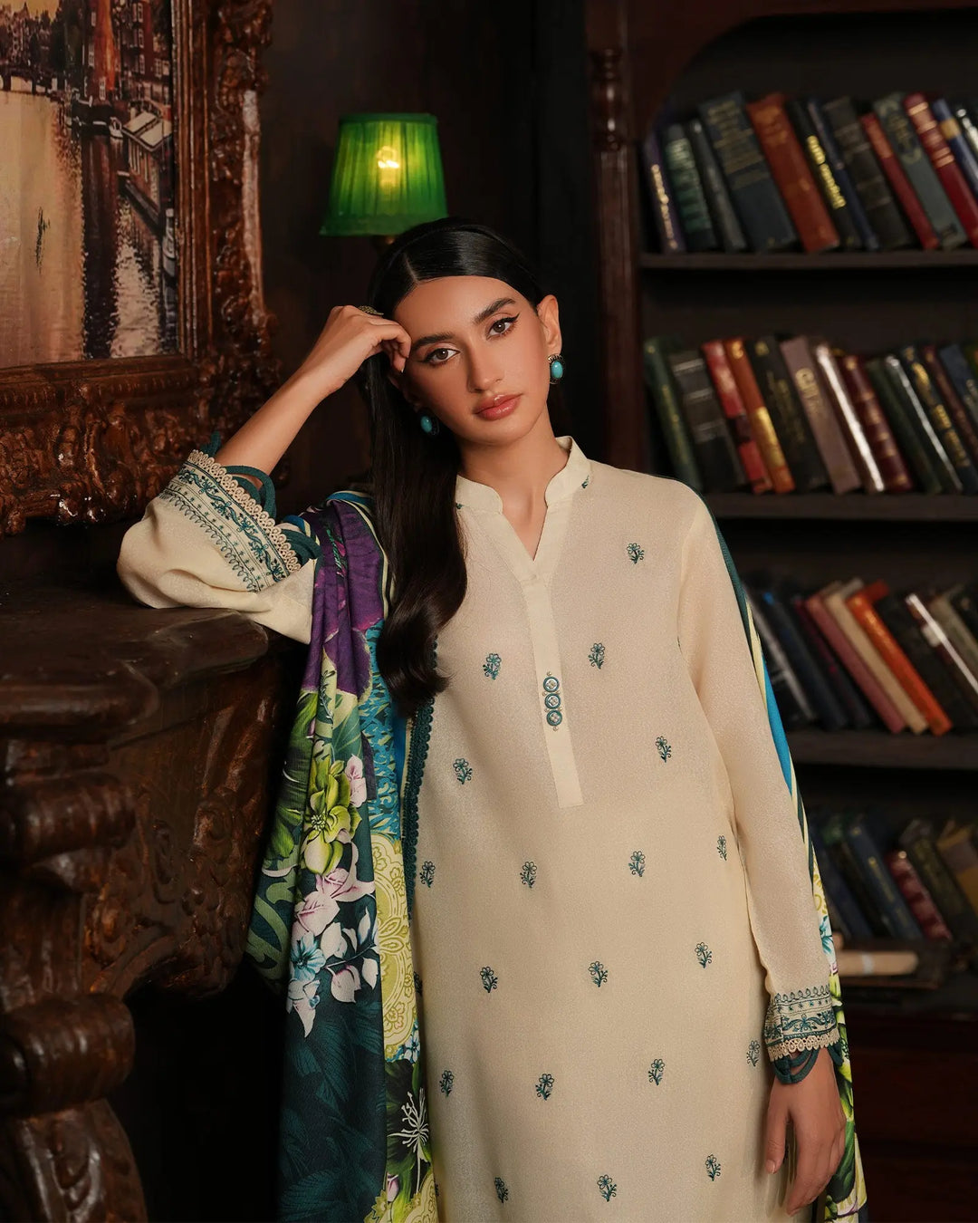 3 Piece Karandi Linen Suit Stitched | 16357-IG-K.LN - Sha Posh Textile