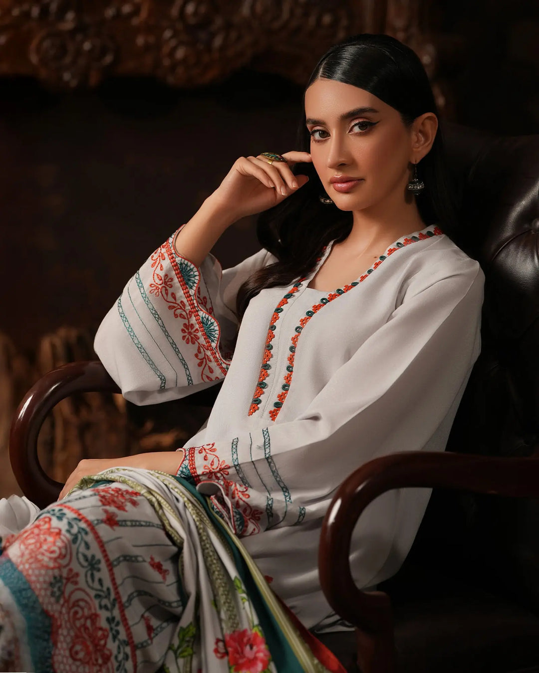 3 Piece Karandi Linen Suit Stitched | 16359-IG-K.LN - Sha Posh Textile