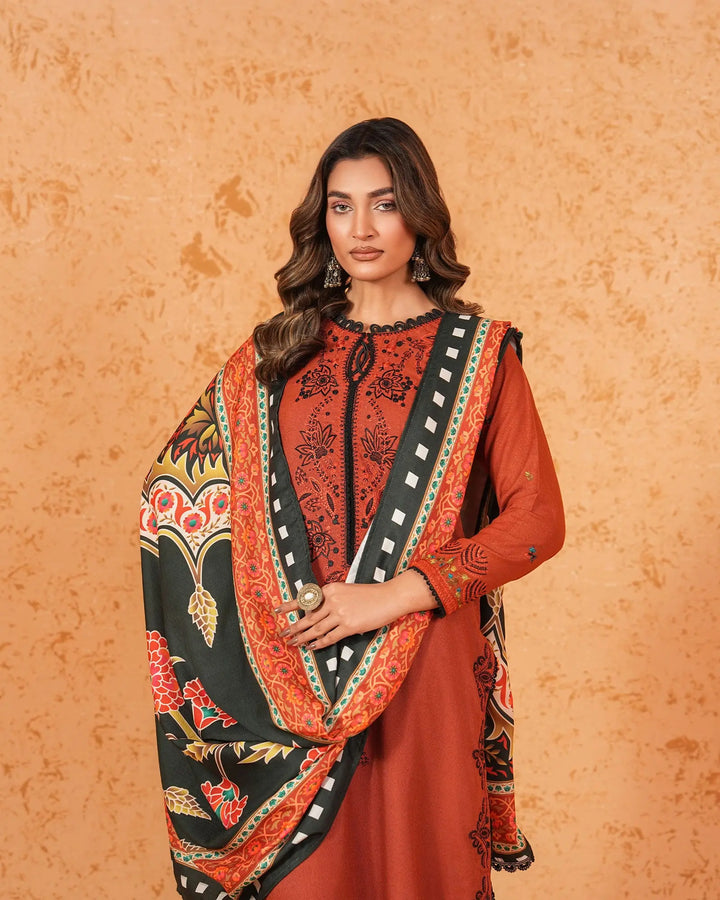 3 Piece Karandi Linen Suit Stitched | 16374-IG-K.LN - Sha Posh Textile