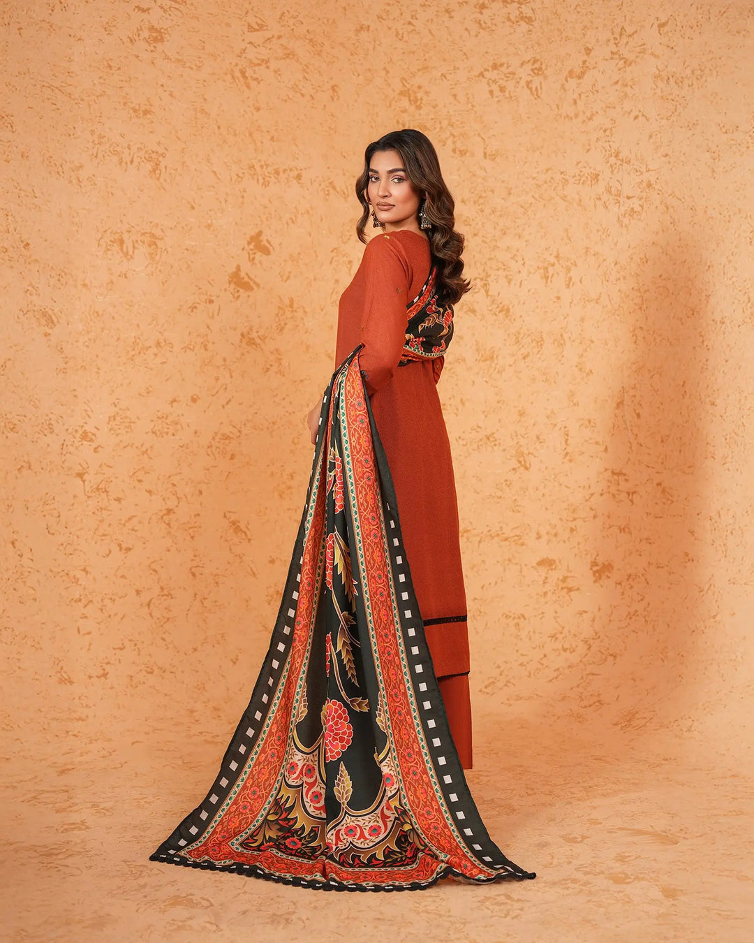 3 Piece Karandi Linen Suit Stitched | 16374-IG-K.LN - Sha Posh Textile