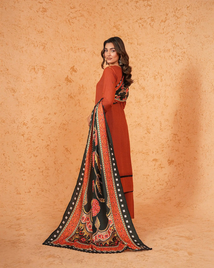 3 Piece Karandi Linen Suit Stitched | 16374-IG-K.LN - Sha Posh Textile