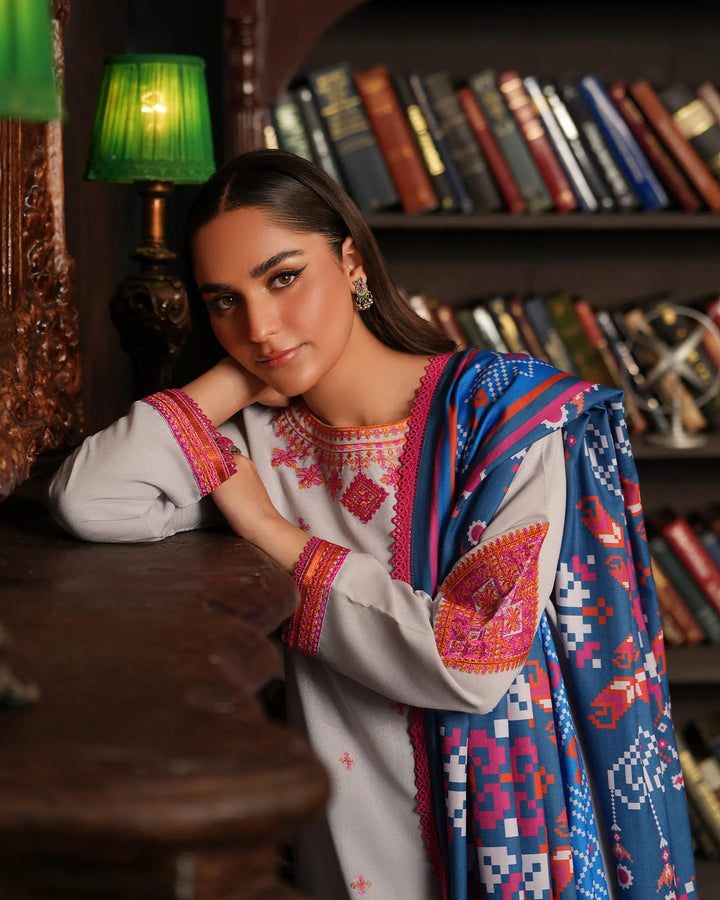3 Piece Karandi Linen Suit Stitched | 16381-IG-K.LN - Sha Posh Textile