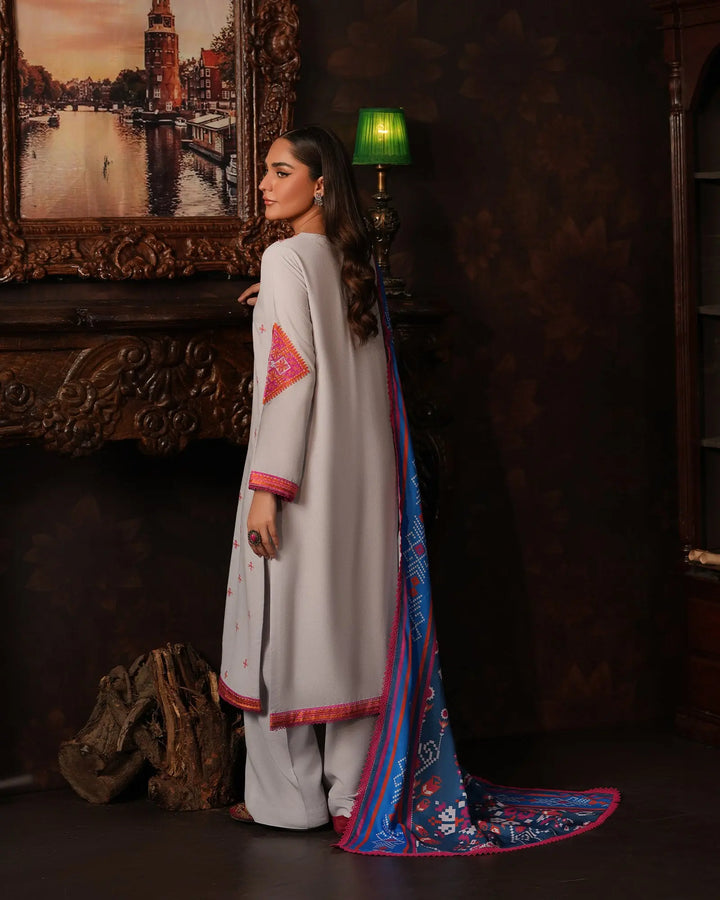 3 Piece Karandi Linen Suit Stitched | 16381-IG-K.LN - Sha Posh Textile