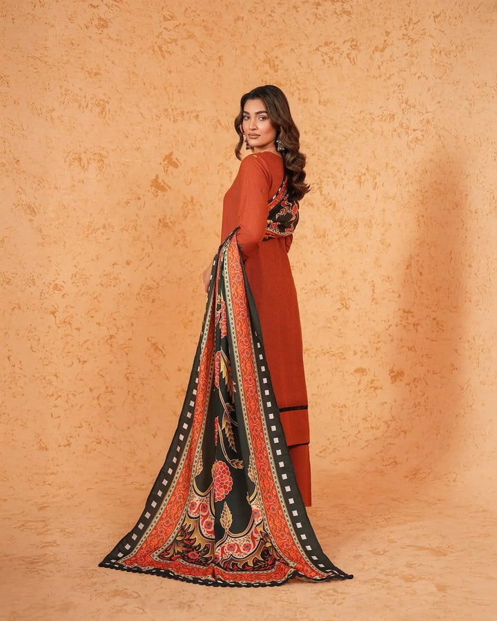 3 Piece Karandi Linen Suit Stitched | 16374-IG-K.LN - Sha Posh Textile