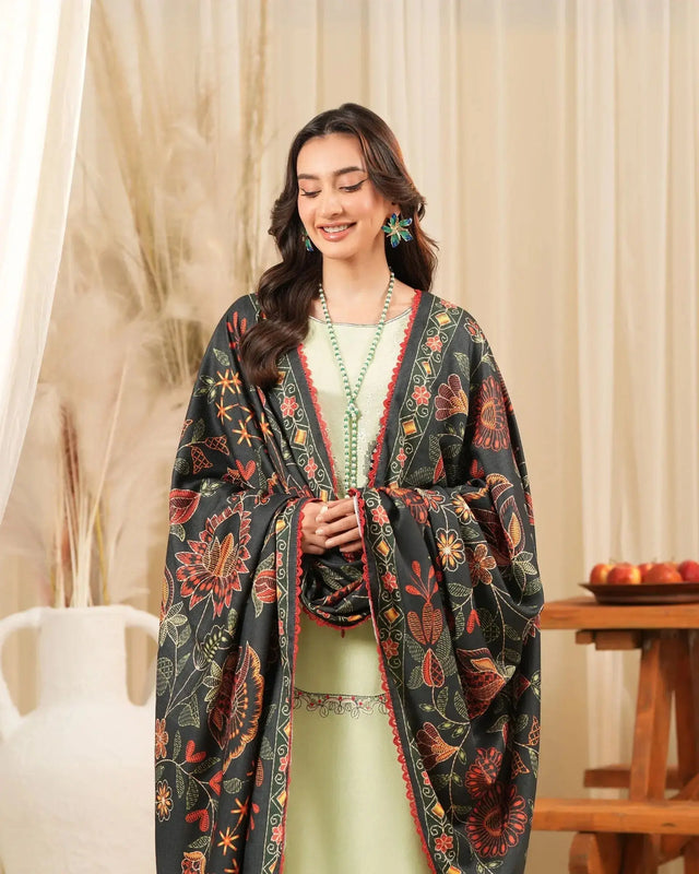 3 Piece Karandi Linen Suit Stitched | 16386-IG-K.LN - Sha Posh Textile