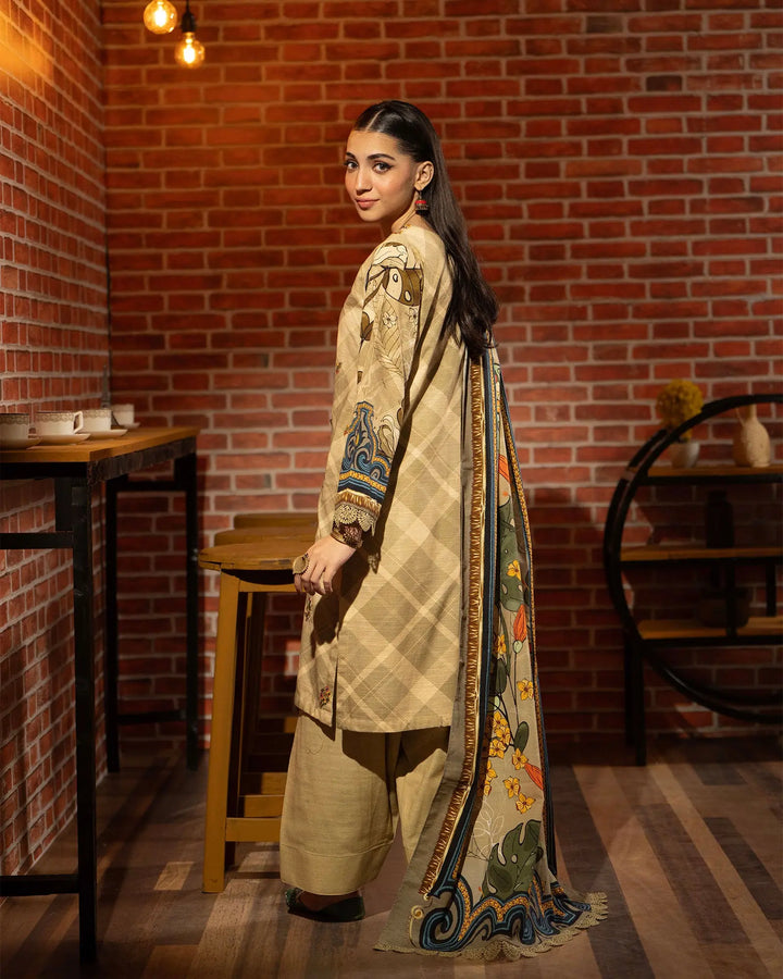3 Piece Khaddar Suit Stitched | 16298-IG-KD - Sha Posh Textile