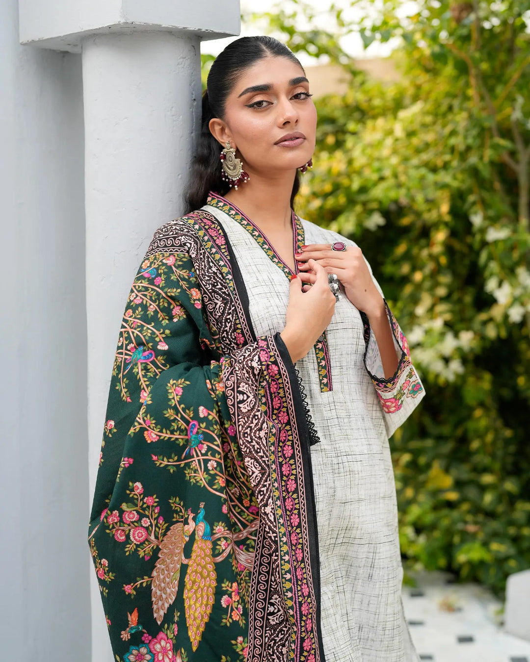 3 Piece Khaddar Suit Stitched | 16311-IG-KD Sha Posh Textile