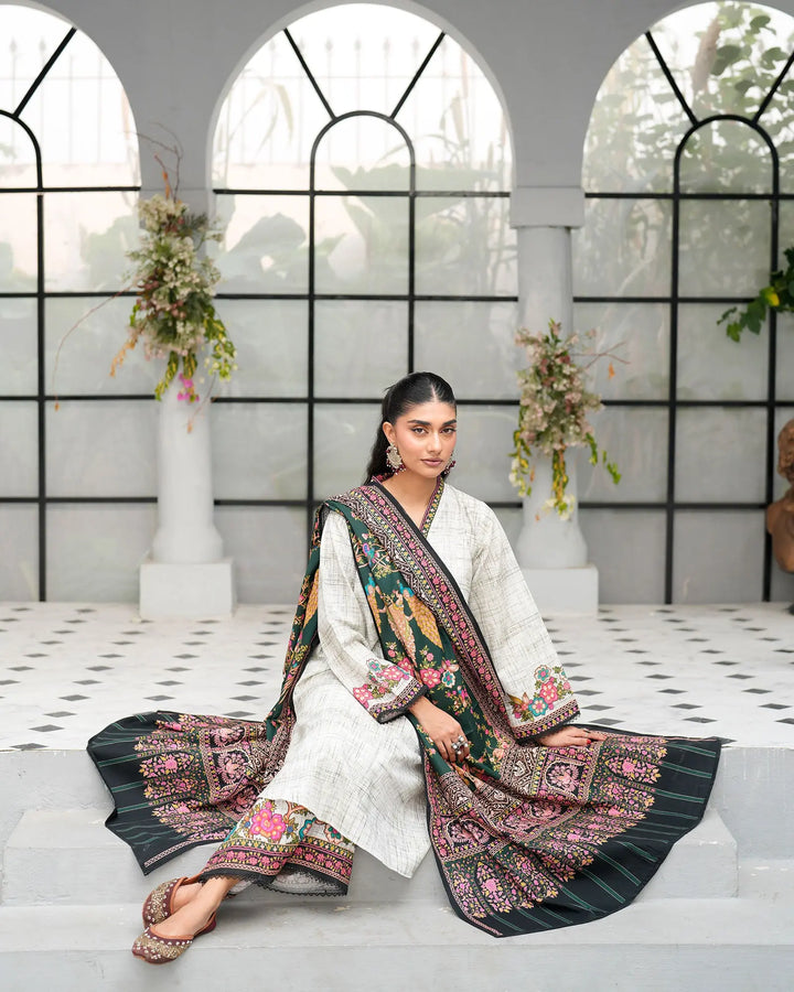 3 Piece Khaddar Suit Stitched | 16311-IG-KD Sha Posh Textile