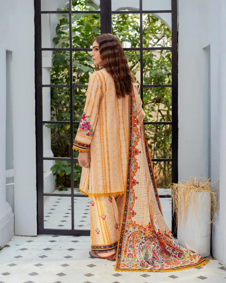 3 Piece Khaddar Suit Stitched | 16342-IG-KD - Sha Posh Textile