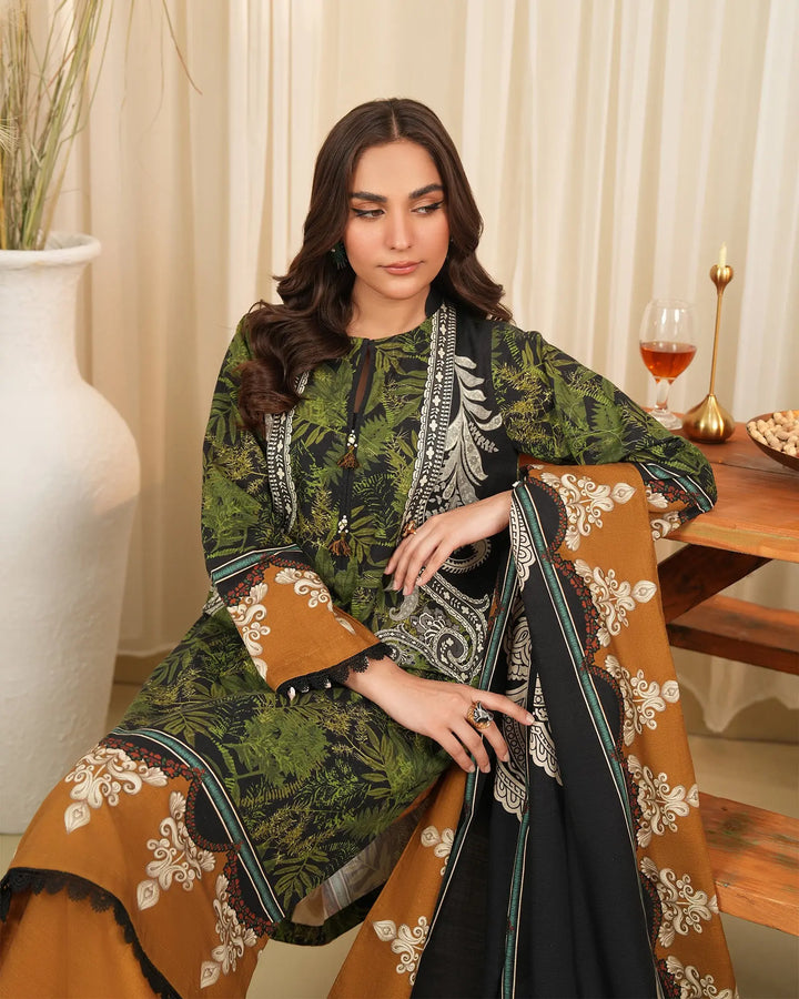 3 Piece Khaddar Suit Stitched | 16361-IG-KD - Sha Posh Textile