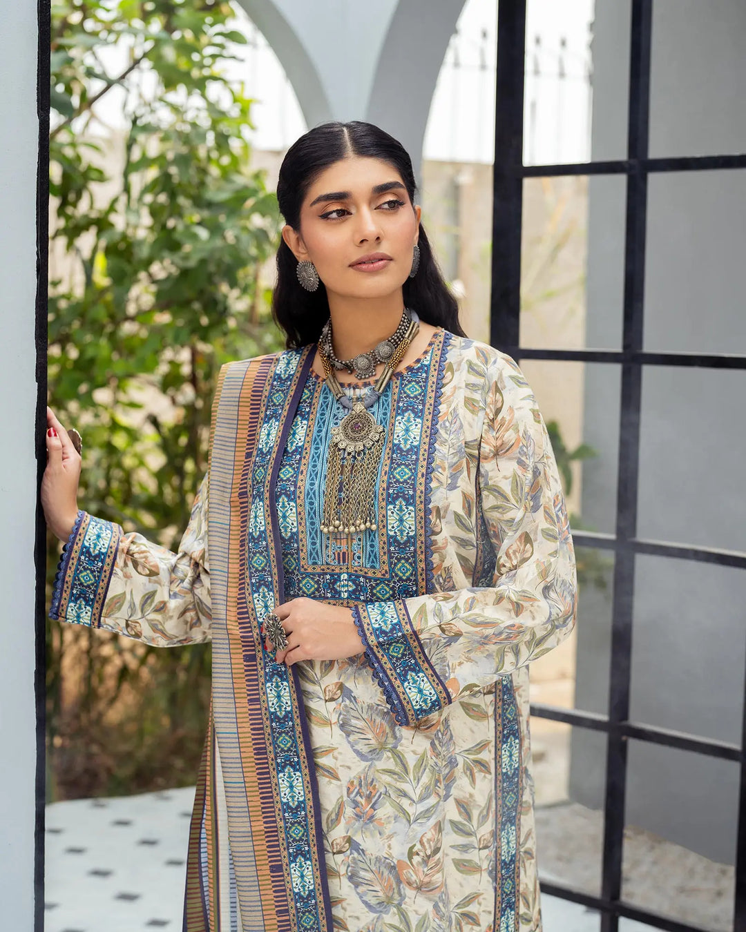 3 Piece Khaddar Suit Stitched | 16365-IG-KD Sha Posh Textile