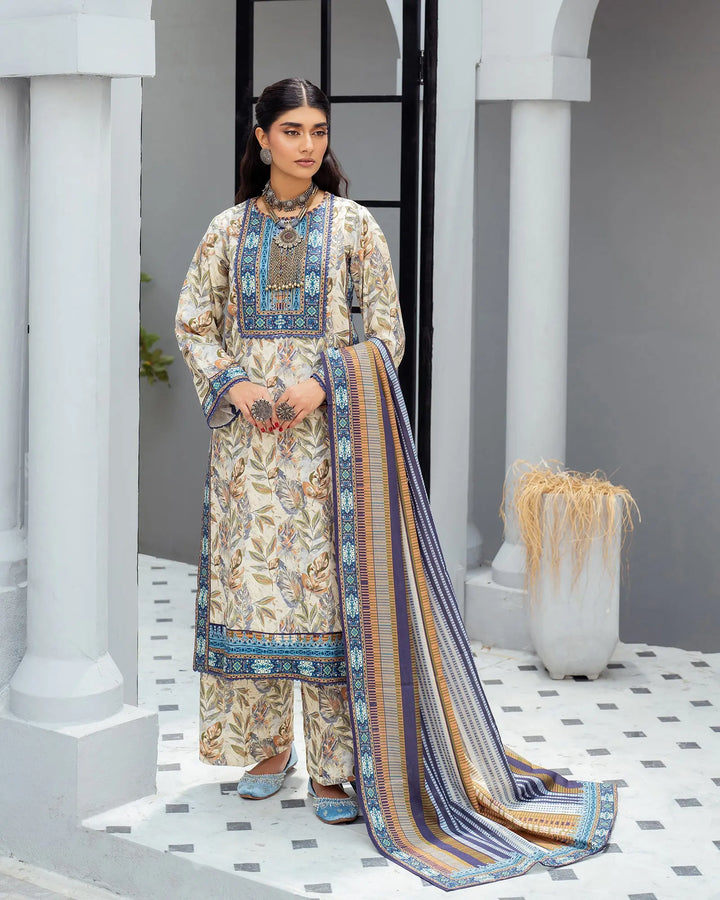 3 Piece Khaddar Suit Stitched | 16365-IG-KD Sha Posh Textile
