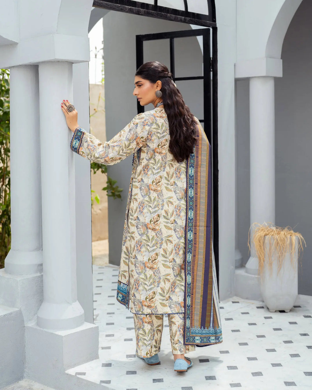 3 Piece Khaddar Suit Stitched | 16365-IG-KD Sha Posh Textile