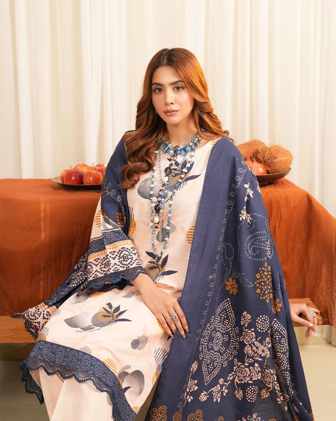 3 Piece Khaddar Suit Stitched | 16366-IG-KD - Sha Posh Textile