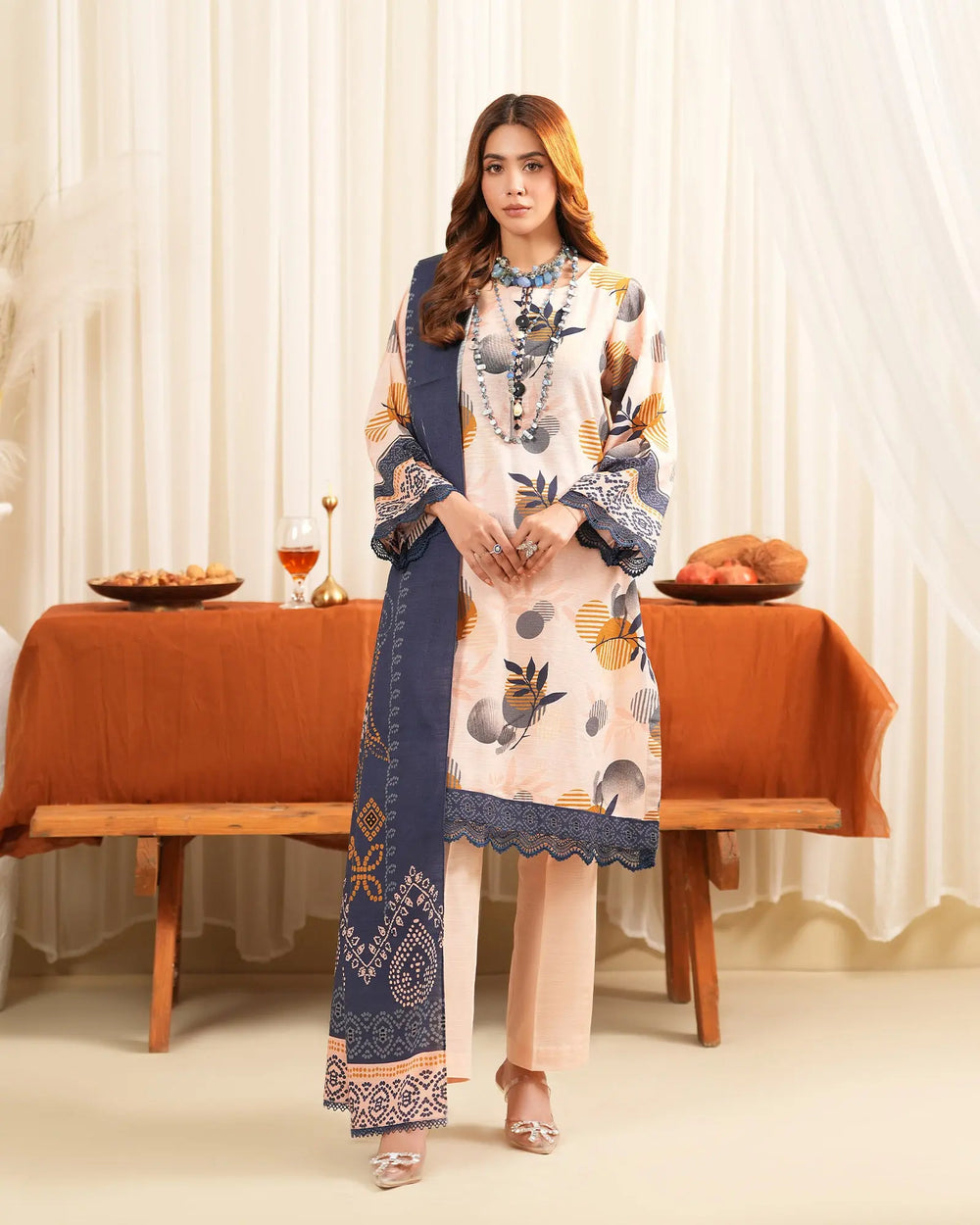 3 Piece Khaddar Suit Stitched | 16366-IG-KD - Sha Posh Textile