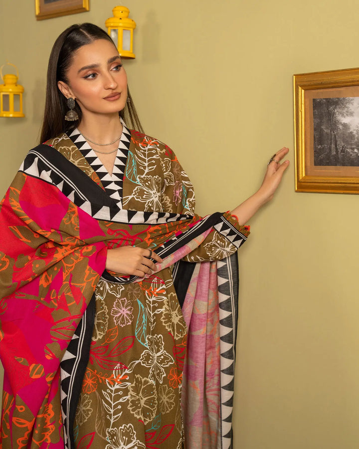 3 Piece Khaddar Suit | 16333-IG-KD - Sha Posh Textile