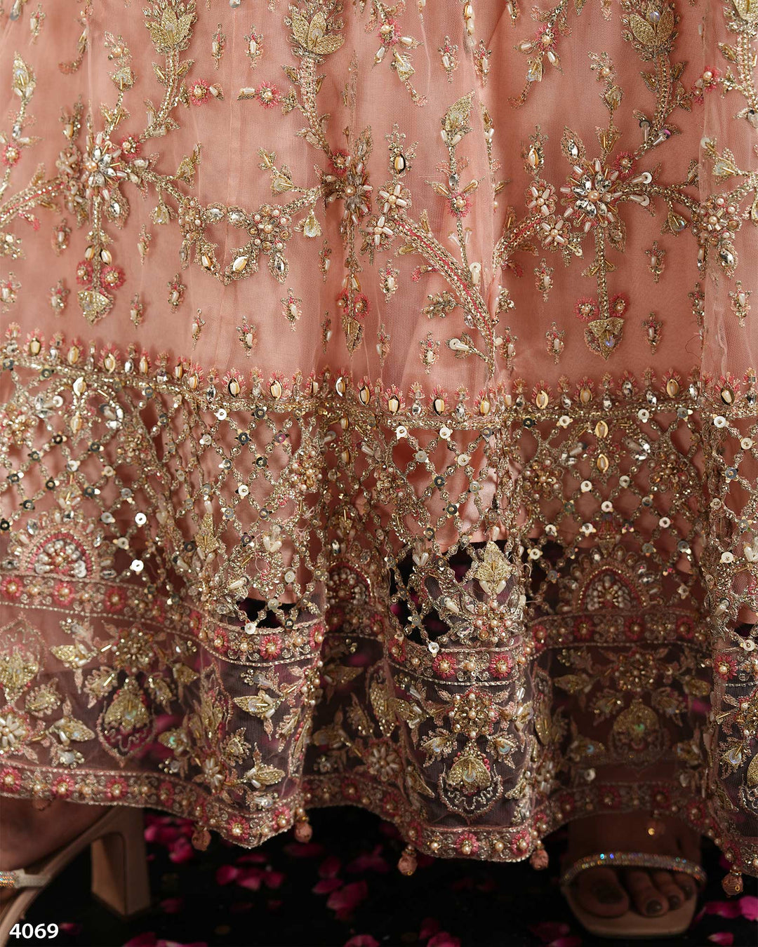 3 Piece Net Maxi | 4069-SJ-NT - Sha Posh Textile