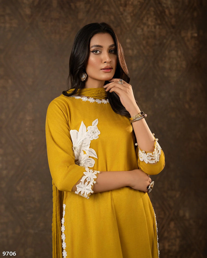 3 Piece Net Suit | 9706-IG-NT - Sha Posh Textile