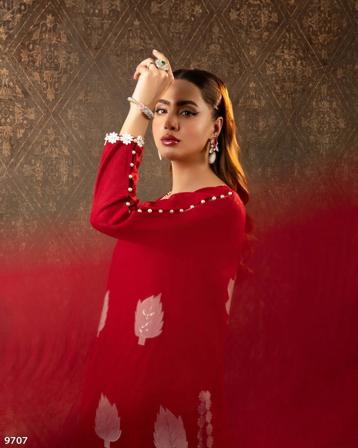 3 Piece Net Suit | 9707-IG-NT - Sha Posh Textile