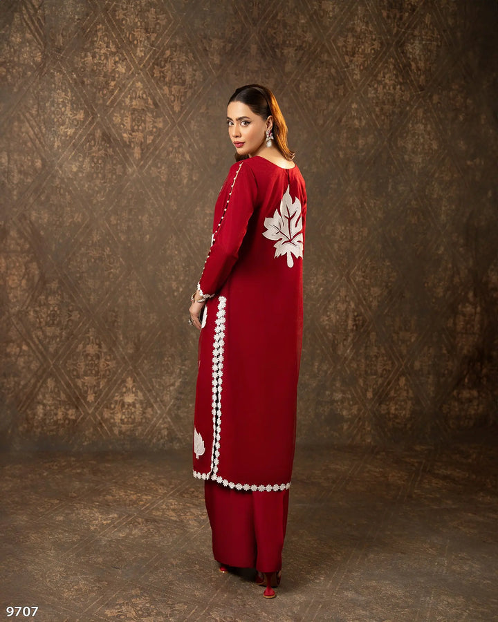3 Piece Net Suit | 9707-IG-NT - Sha Posh Textile