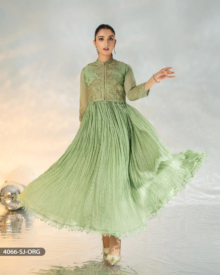 3 Piece Organza Net Maxi | 4066-SJ-ORZ - Sha Posh Textile