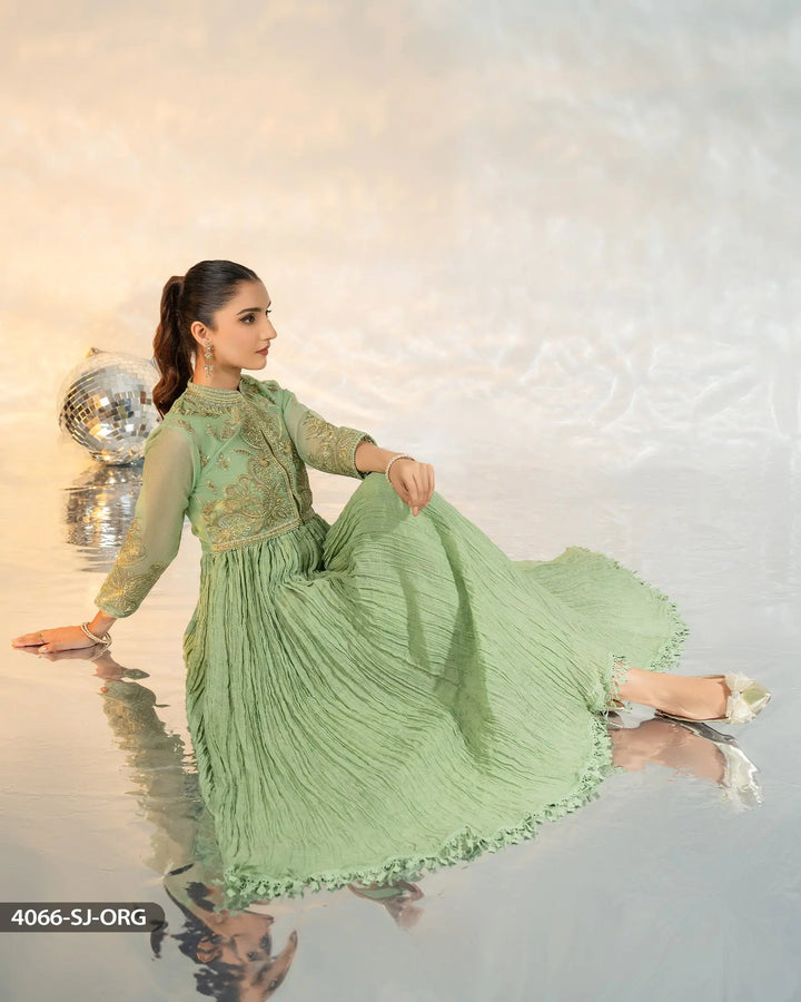 3 Piece Organza Net Maxi | 4066-SJ-ORZ - Sha Posh Textile