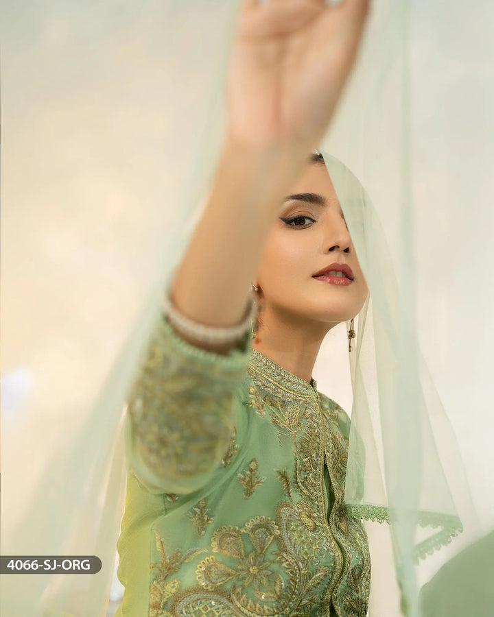 3 Piece Organza Net Maxi | 4066-SJ-ORZ - Sha Posh Textile