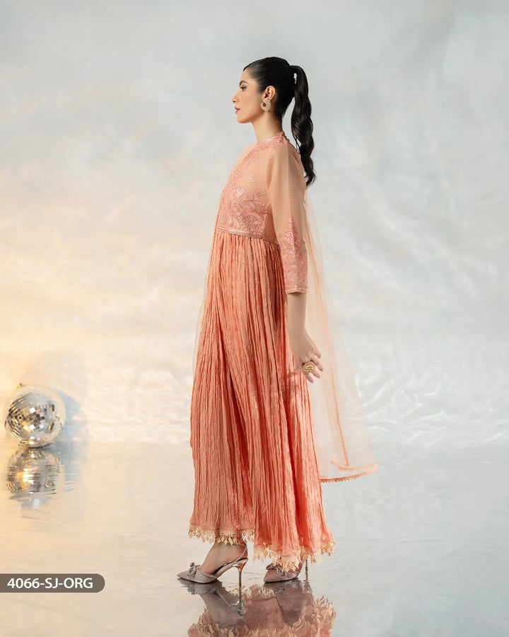 3 Piece Organza Net Maxi | 4066-SJ-ORZ - Sha Posh Textile
