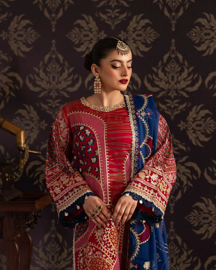 3 Piece Organza Suit Stitched | 9714-IG-ORZ - Sha Posh Textile