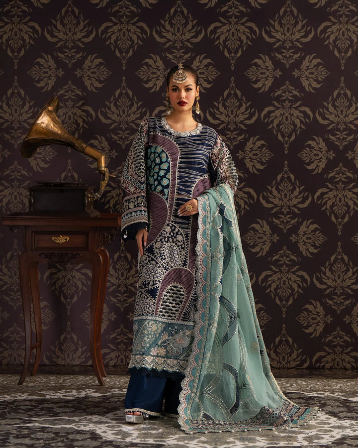 3 Piece Organza Suit Stitched | 9714-IG-ORZ - Sha Posh Textile