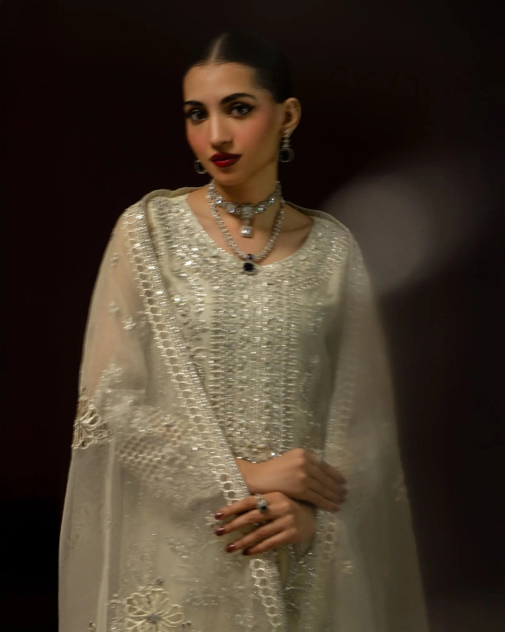3 Piece Organza Suit | 1122-ST-ORZ - Sha Posh Textile
